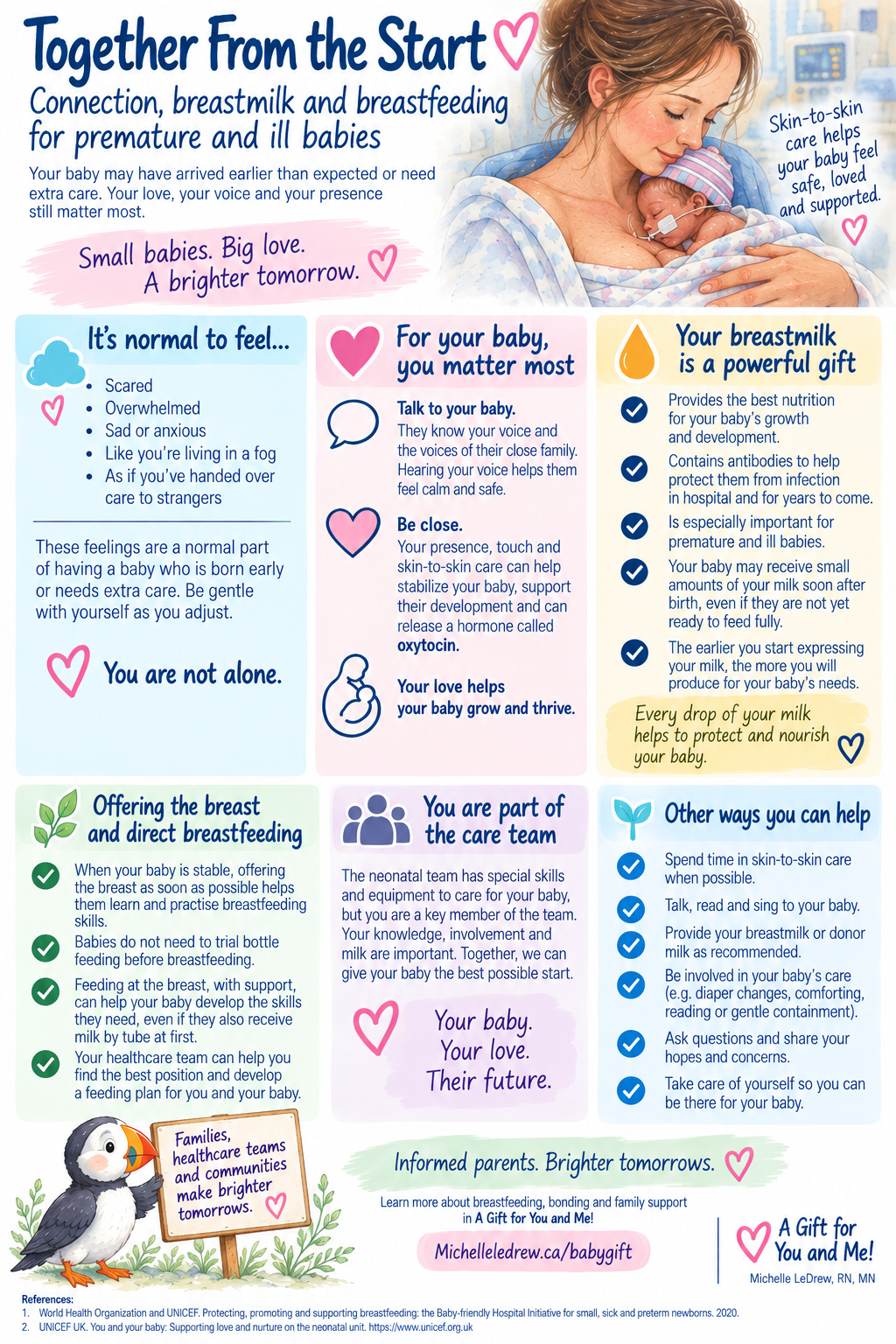 premature and ill babies conecting and feeding